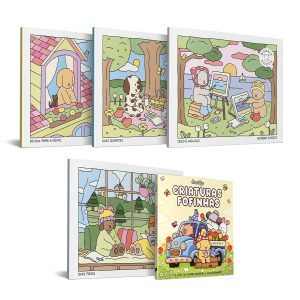 Coleção completa Bobbie Goods (Do dia para a noite, Dias quentes, Isso e aquilo e Dias frios) + Criaturas fofinhas (livro de colorir Coco Wyo)