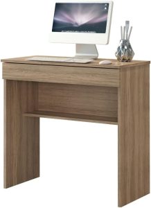 Escrivaninha Mesa Para Escritório Multiuso 1 Prateleira 1 Gaveta Mia Carvalho