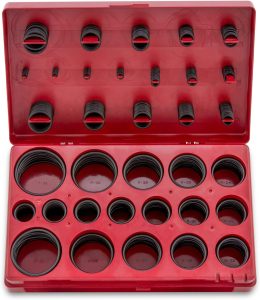 NEIKO Kit sortido de anéis de vedação de borracha 407, anéis de vedação Buna-N e anéis de vedação de substituição, 32 tamanhos SAE, kit de 407 peças