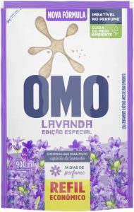 OMO Sabão Liquido Refil Lavanda Edição Especial 900Ml Omo
