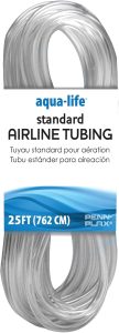 Penn-Plax Tubulação de linha aérea padrão para aquários – transparente e flexível – resiste à torção – segura para aquários de água doce e salgada – 7 m
