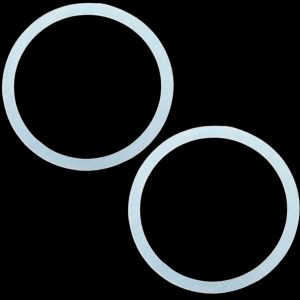 2 Anel Vedação Para Acoplamento Personal Blender DG-01 compatível com Mondial- Borracha Silicone para Liquidificador Portátil