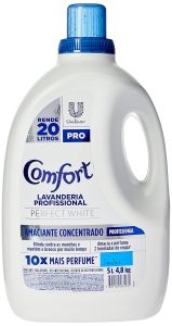 Amaciante de Roupa Concentrado Lavanderia Profissional Comfort Perfect White Pro Galão 5l, Comfort