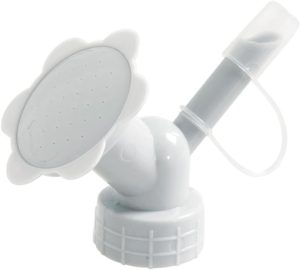 Aspersor de tampa de garrafa 2 em 1 bocal de aspersão de plástico para garrafas de flores regadores cabeça de chuveiro ferramenta de jardim (cor cinza), regadores e chuveiro