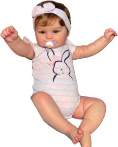 Bebê Reborn Boneca Corpo de Silicone Realista Menina Pintada Original (Menina 48cm)