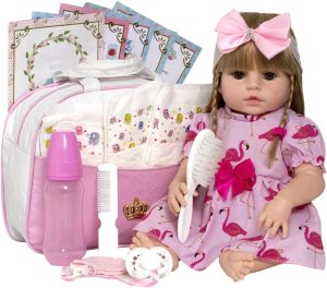 Bebê Reborn Grande Baby Alive 52cm Silicone Realista Loira