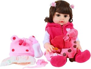 Boneca Bebê Reborn Ayla Toma Água e Faz Xixi - Lullaby