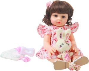 Boneca Bebê Reborn Ruby Toma Água e Faz Xixi - Lullaby