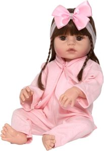 Boneca Reborn Realista Menina Linda Princesa Com Acessórios