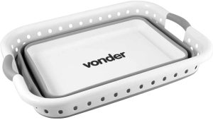 Cesto dobrável para roupas, 39 litros, Vonder.