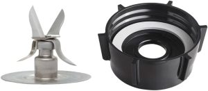 Conjunto Lâmina de 4 Facas com Base Plástica e Anel de Vedação para Liquidificadores Oster