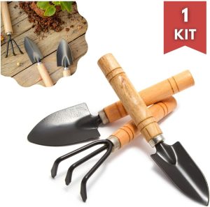 Conjunto de ferramentas de plantio de jardim Ancinho Pás Bonsai Suculenta Miniatura Mini jardim plantio de ferramentas manuais de jardinagem