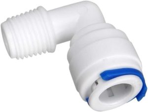Cotovelo Joelho Conector Engate Rápido L Rosca 1/4 Para Mangueira Tubo 3/8 Soft Everest