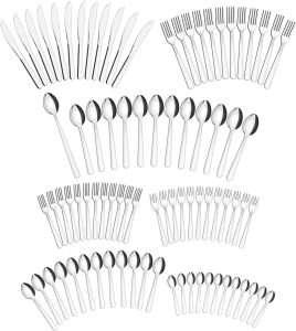 Faqueiro Inox 85 Peças Com Gaveteiro Malibu Cinza Tramontina