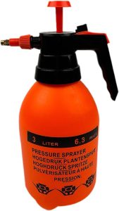 Gralara Pulverizador de jardim 1l, acessório de pulverizador de carro para regar plantas de jardim, detalhamento de carro, lavagem de animais de estimação, Laranja