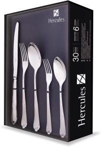 HERCULES Faqueiro Estojo Papelão, 30 Peças, Classique, Herces 0493-30