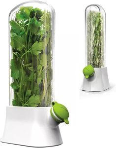Herbario Dispenser Conserva Ervas Frescas Salsa Alface Alecrim Hortela vegetais Legumes Recipiente Geladeira