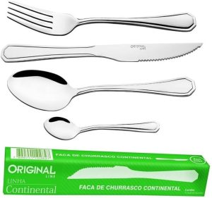 Jogo De Talheres Inox 48 Pçs Bar/Restaurante/Casa Faqueiro