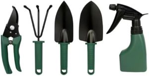 Kit 5 Peças com Maleta para Jardinagem (Ideal Para Jardim Poda Plantação Horta)