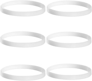 Kit 6 Anel de borracha vedação de branco para liquidificador Ninja BL480 BL680 BL910 CT680 l2012 Bl2013 Bl480 Bl481 Bl482 Bl486co Bl487 Bl488w Bl490 Bl491 Bl492 Bl640 Bl641 Bl642 Bl680a Bl682