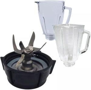 Kit 6 Lâminas Inox Base E Anel Vedação Liquidificador