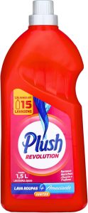 Lava Roupas Líquido + Amaciante, Plush, Vermelho, 1, 5 Litros