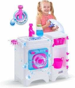 Lavanderia Lava Lava com Acessórios Infantil Sai Água de Verdade Magic Toys 8038