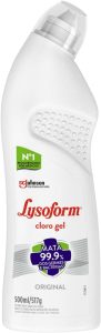 Lysoform Original, Desinfetante Cloro Gel, Limpeza Pesada e Eficiente, 500ml