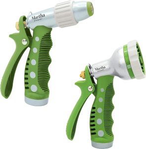 Martha Stewart MTS-S2M-A7 Kit de bocais de metal resistente e fácil de segurar, conjunto de 2, jardinagem