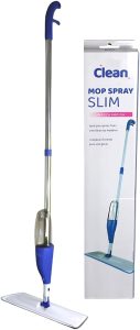 Mop Spray Slim 3 em 1 | Limpeza Fácil e Rápida | Mop com Spray, Reservatório para Produtos de Limpeza, Microfibra Lavável | Ideal para Casa e Comércio