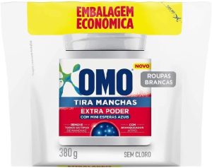 OMO Tira-Manchas Em Pó Roupas Brancas Pacote 380G Refil Embalagem Econômica