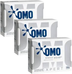 SABÃO EM PÓ OMO BRANCO ABSOLUTO 720G - KIT COM 3 UNIDADES