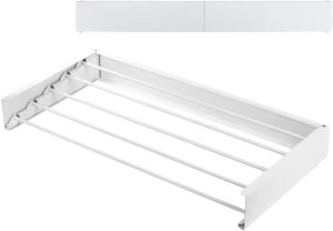 Varal de Roupa Mágico Retrátil de Parede 60cm Dobrável, Compacto e Resistente para Lavanderia, Banheiro, Closet ou Varanda - E FCS Store