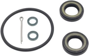 Vedação da caixa de engrenagens inferior com vedação de óleo do eixo propulsor e anel de vedação compatível com 4 tempos DF8A/AR DF9.9A/AR DF9.9B DF15A DF20A 09289-17L02 09289-17006