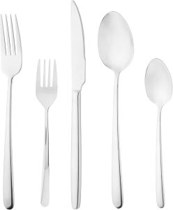 WOLFF - Faqueiro 20 Peças de Aço Inox - Serve 4 Pessoas - Linha Viena