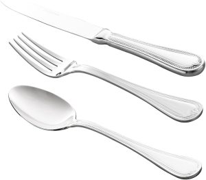 WOLFF - Faqueiro de Aço Inox Geneve 101 Peças Com Estojo - Jogos de Talheres - Mesa Posta - Utensílios de Cozinha, Enxoval, Casamento, Decoração.