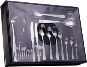 Wolff - Faqueiro 101 Peças de Aço Inox com Caixa Litografada Pisa