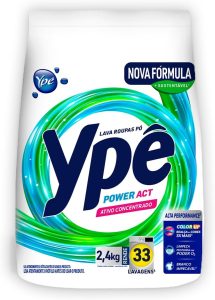 Ypê Lava Roupas em Pó Power Act 2,4Kg (Sachê)